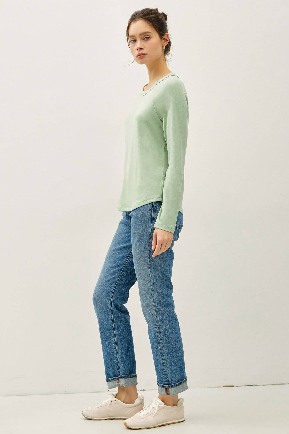SOFT JERSEY RAGLAN LONG SLEEVE TOP