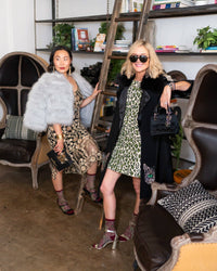 Thumbnail for Serpentine Floral Black Sheer Crew Sock