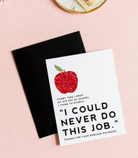 Thumbnail for Teacher Appreciation Gift | Teacher Thank You Greeting Card