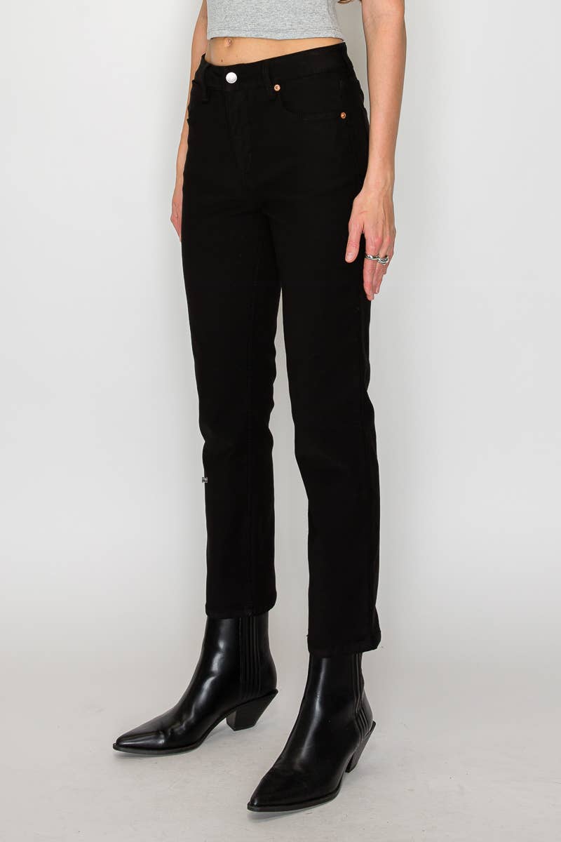 Artemis™ Classic Straight Jeans – Black