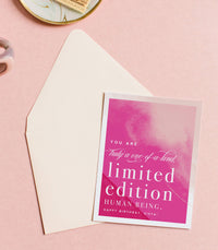 Thumbnail for Limited Edition Birthday Card - Hot Pink Greeting Card