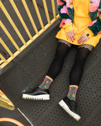 Thumbnail for Ditsy Floral Sheer Ankle Sock