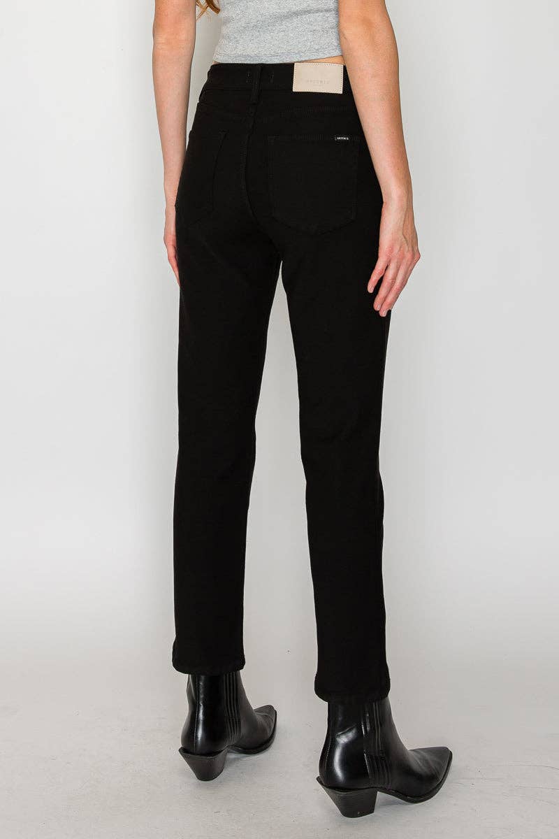 HIGH RISE TUMMY CONTROL ANKEL SLIM STRAIGHT PFD JEANS