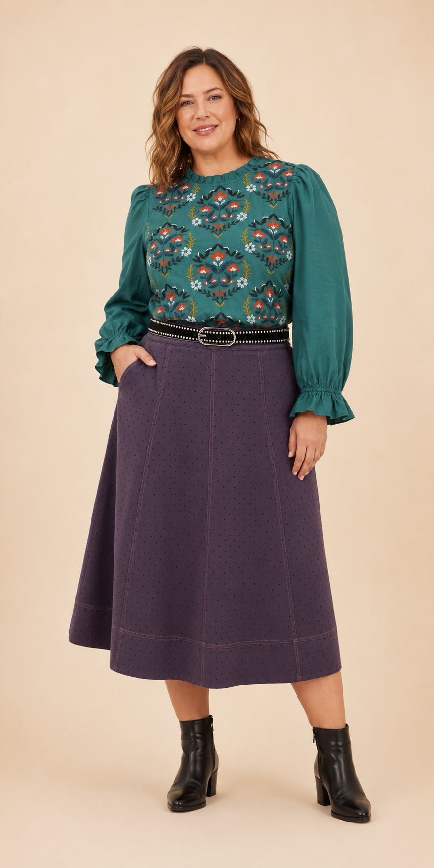 The Tamsin Embroidered Blouse — Plus