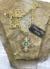 Thumbnail for Vintage Boho Regal Charm Statement Necklace