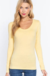 Thumbnail for Long Sleeve Scoop Neck Top
