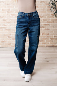 Thumbnail for Judy Blue High Rise Cargo Straight Jeans