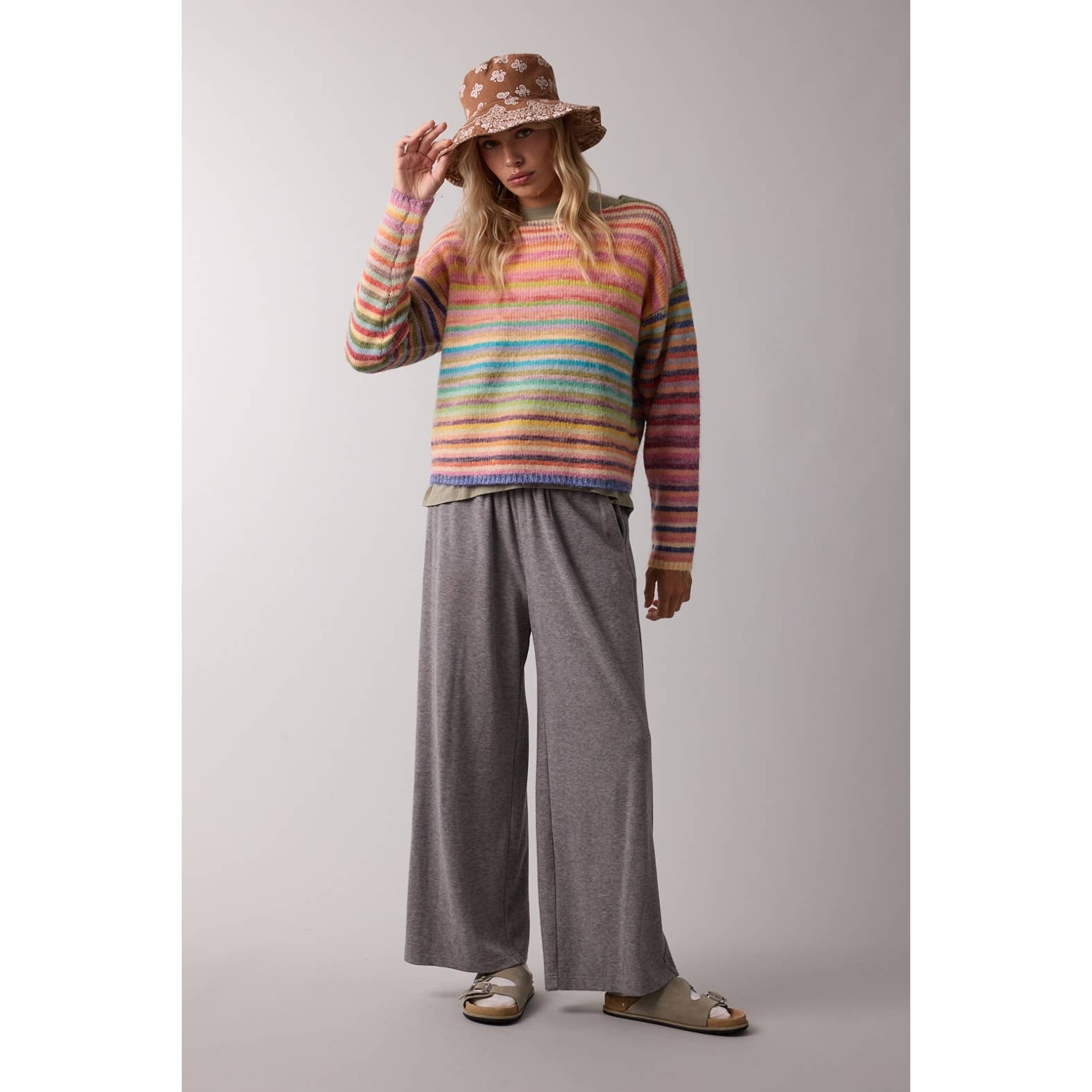 The Marisol Rainbow Knit Sweater
