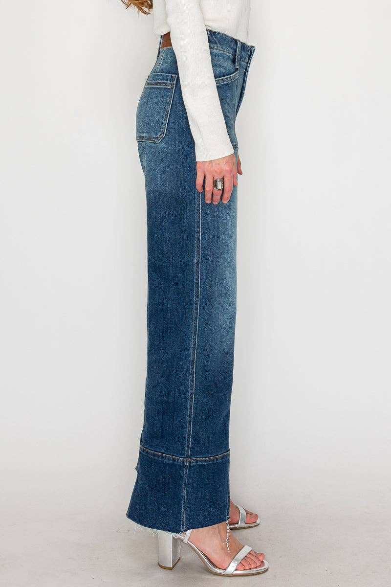 ARTEMIS VINTAGE ECO FRIENDLY FABRIC TUMMY CONTROL PALAZZO JEANS