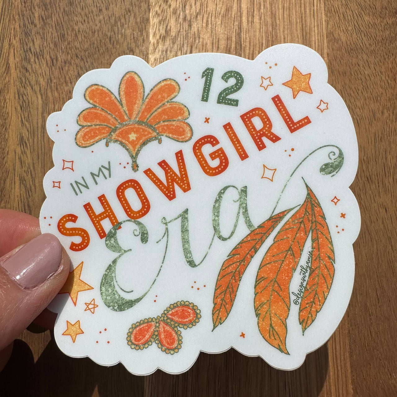 In My Showgirl Era Taylor Swift Sticker