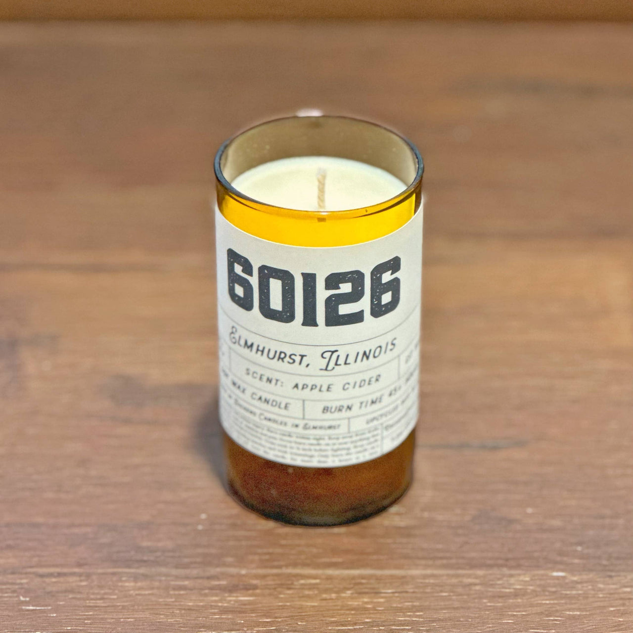 Custom Zip Code Candle - Handmade From Upcycled Bottle