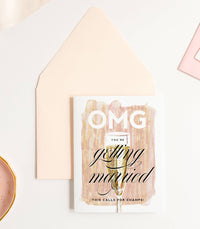Thumbnail for OMG You're Getting Married - Engagement Greeting Card