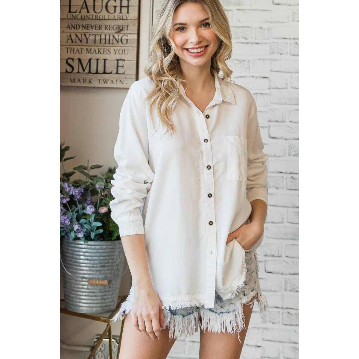 White Button Down Shirt