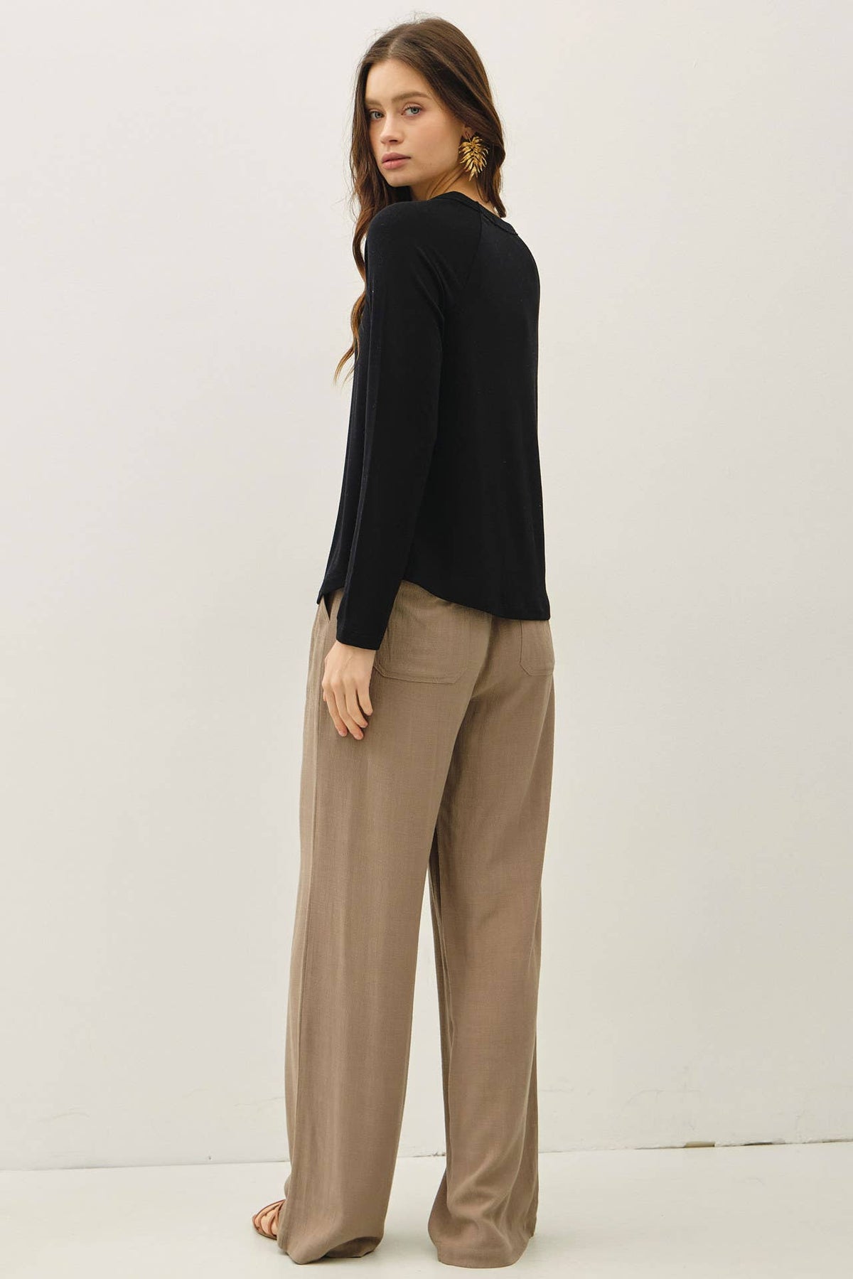 SOFT JERSEY RAGLAN LONG SLEEVE TOP