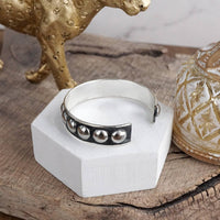 Thumbnail for Echo Ridge – Western Worn Silver Bubble Open Cuff