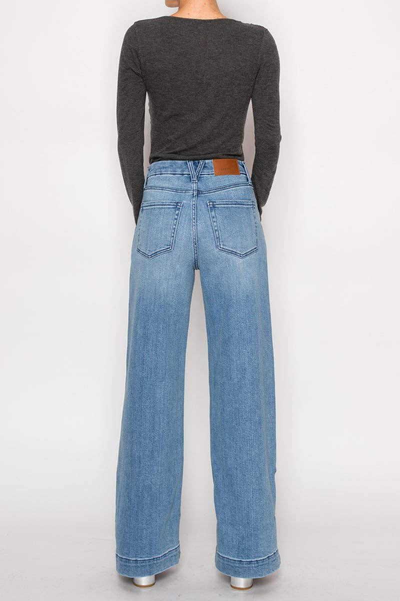 INSEAM TRANSFORMER TUMMY CONTROL HIGH RISE A-WIDE JEANS