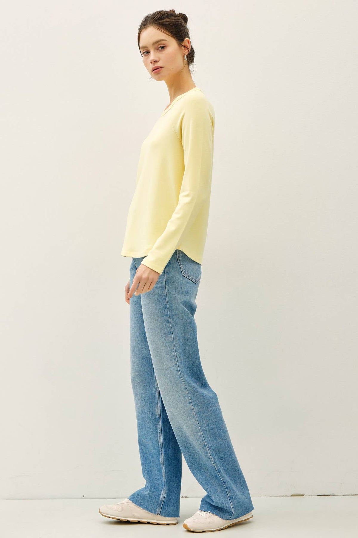 SOFT JERSEY RAGLAN LONG SLEEVE TOP
