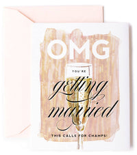 Thumbnail for OMG You're Getting Married - Engagement Greeting Card