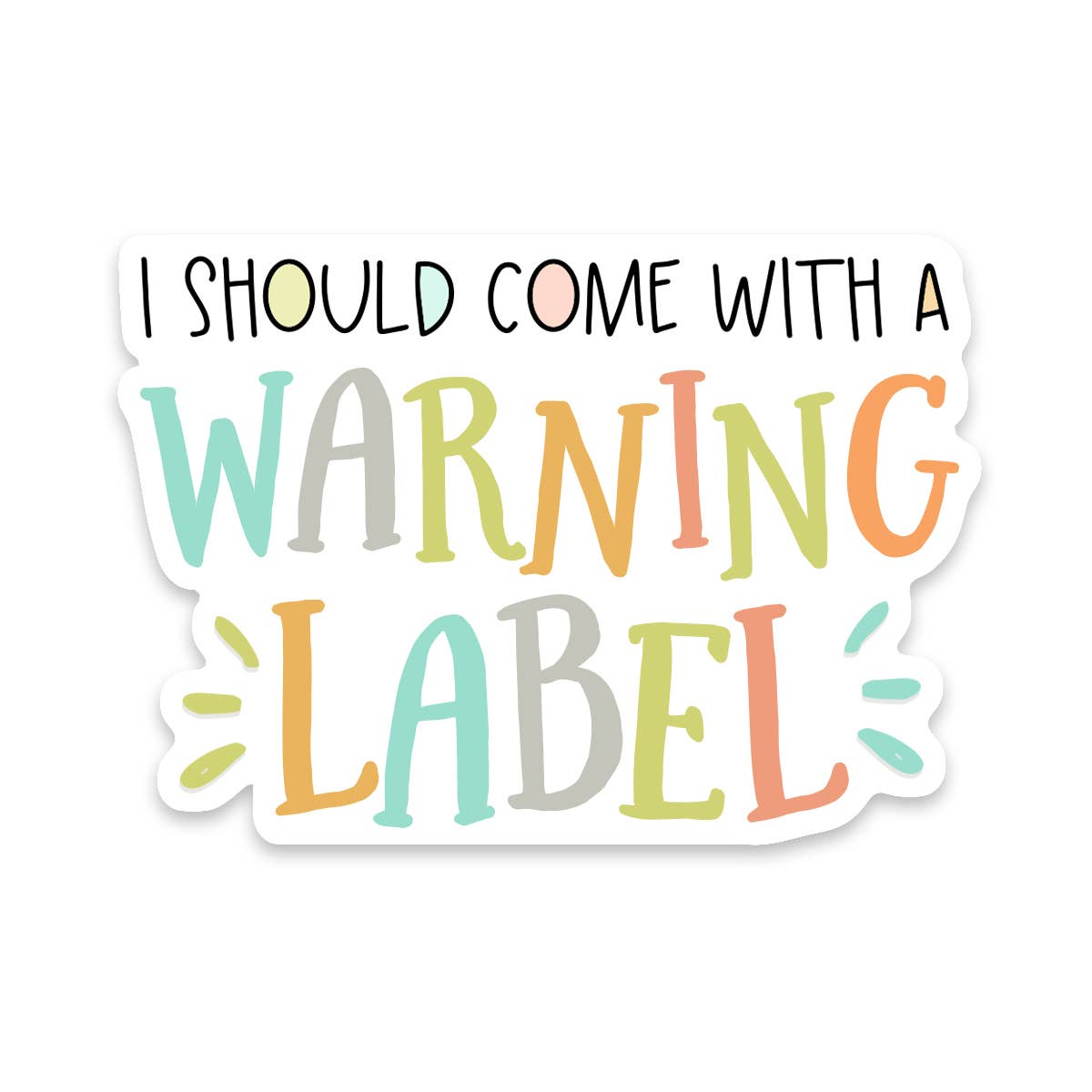 Warning Label Vinyl Sticker