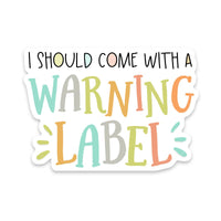 Thumbnail for Warning Label Vinyl Sticker