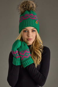 Thumbnail for Green & Speckled Patterned Mittens