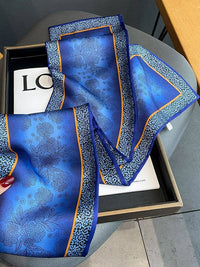Thumbnail for Urban Leopard Printed Silk Imitation Scarf