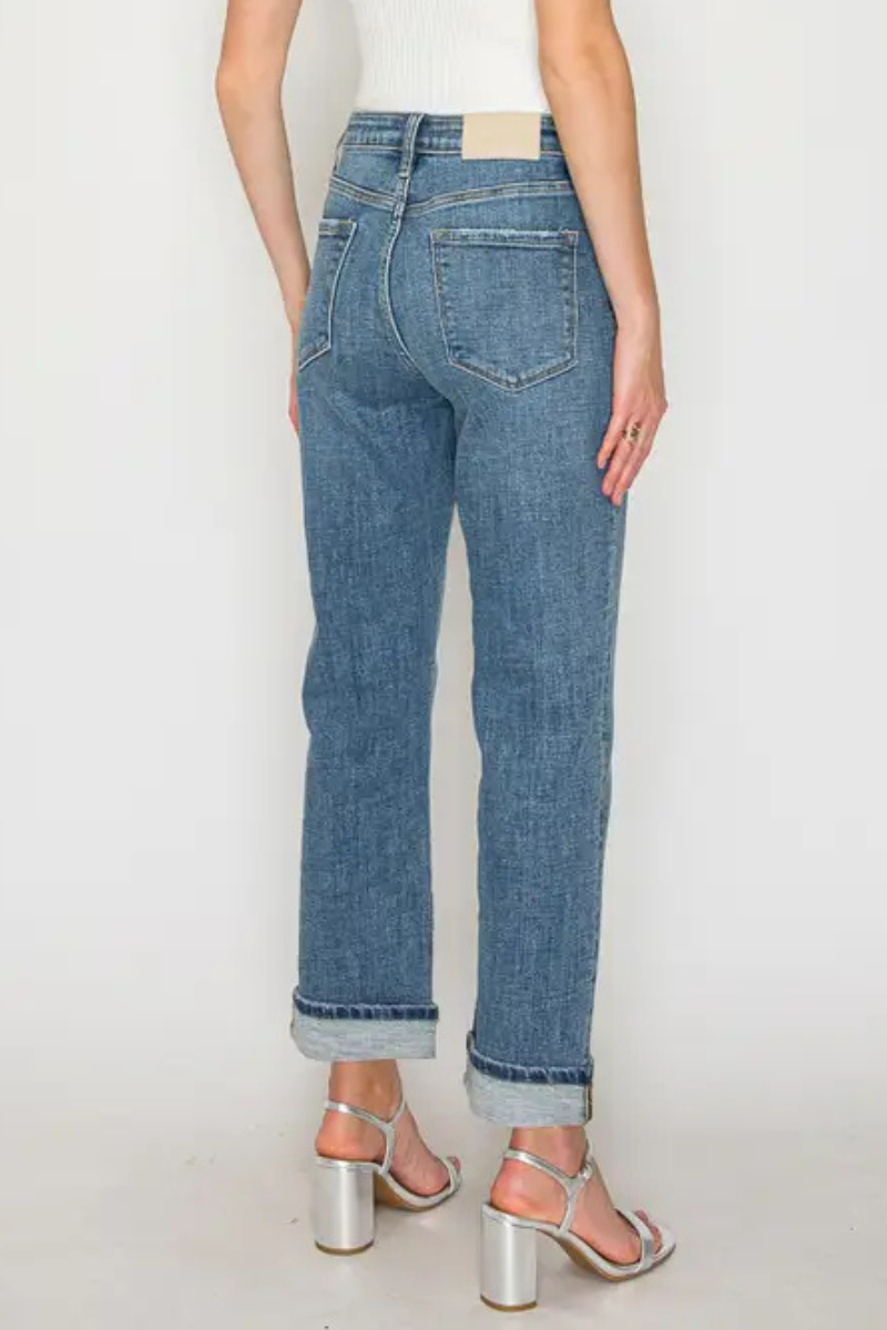 The Blaire High Rise Straight Jeans | Medium Wash