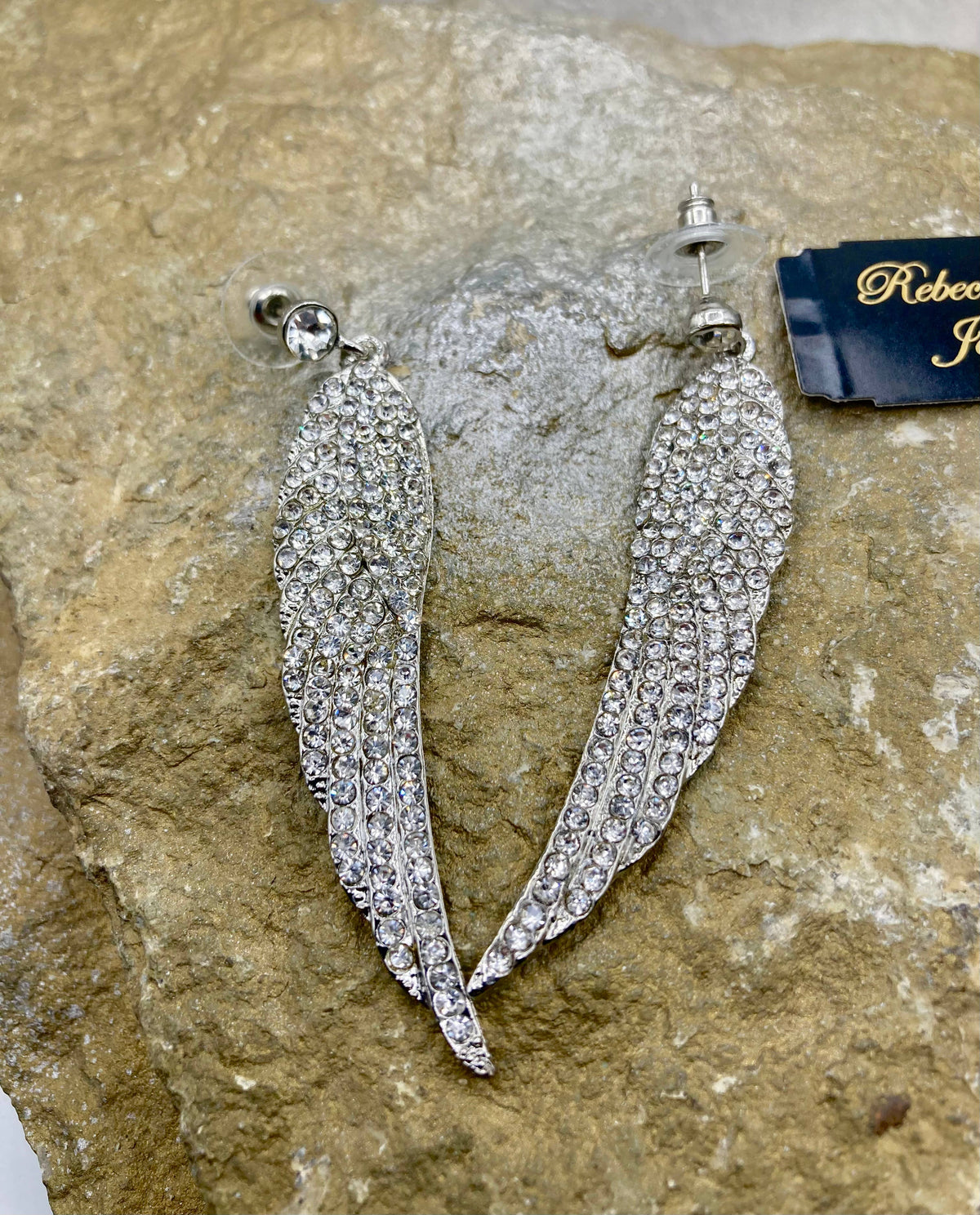 Crystal Winged Earring