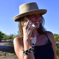 Thumbnail for Clip & Go Strap with Zippered Pouch – Chevron Collection