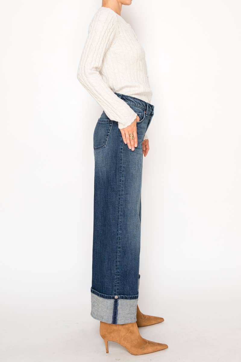 Artemis™ Wide Cuff Straight Jeans