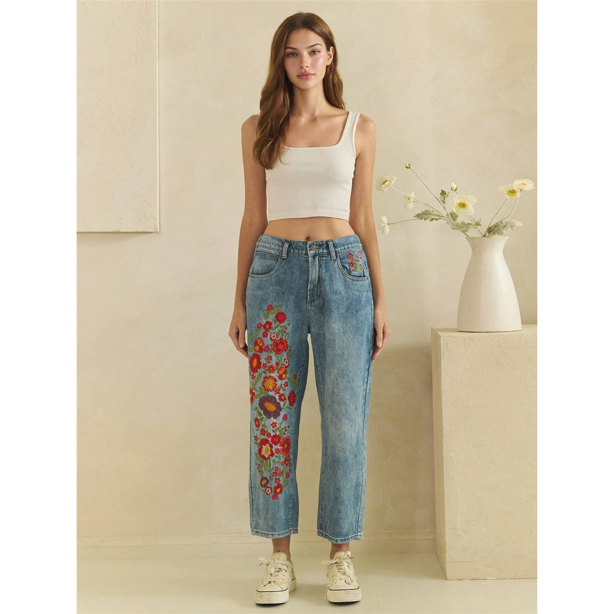 The Dahlia Embroidered Jeans