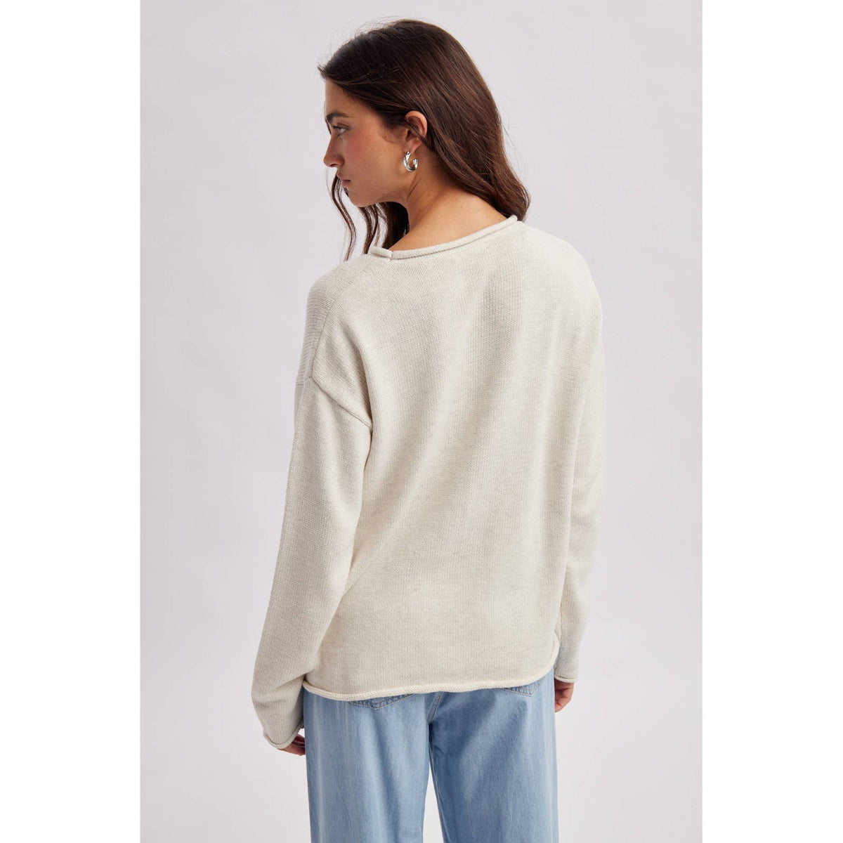 LIGHTHOUSE COASTAL GRAPHIC COZY SWEATER / WL26-13217