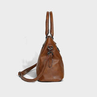 Thumbnail for Solid Color Minimalist Single Shoulder Crossbody Mother Leather Bag