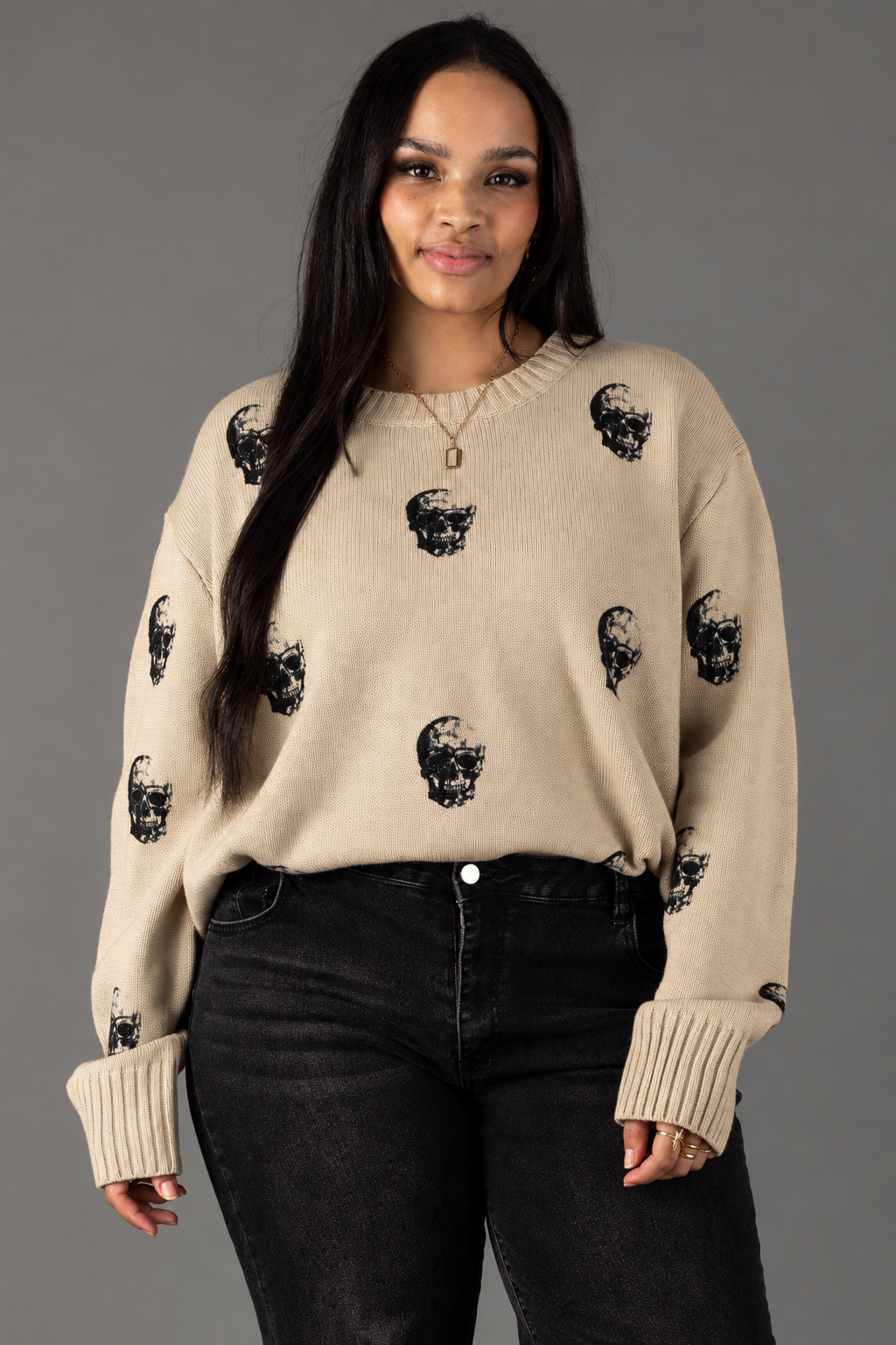 The Vesper Skull Sweater | Plus