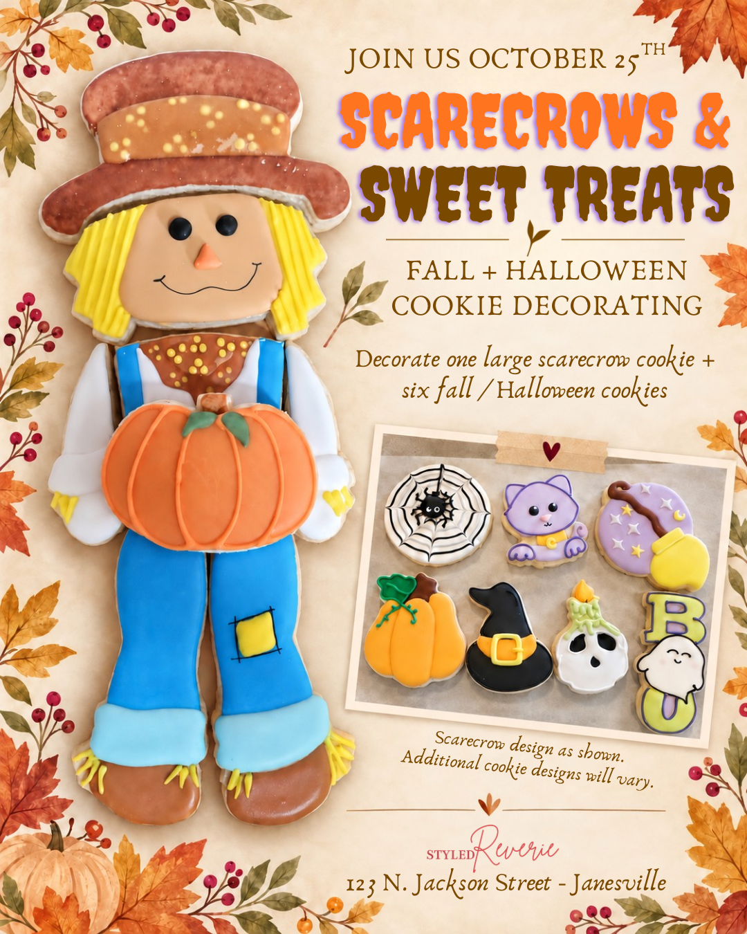 Fall Cookie Decorating with T’lishous Treats