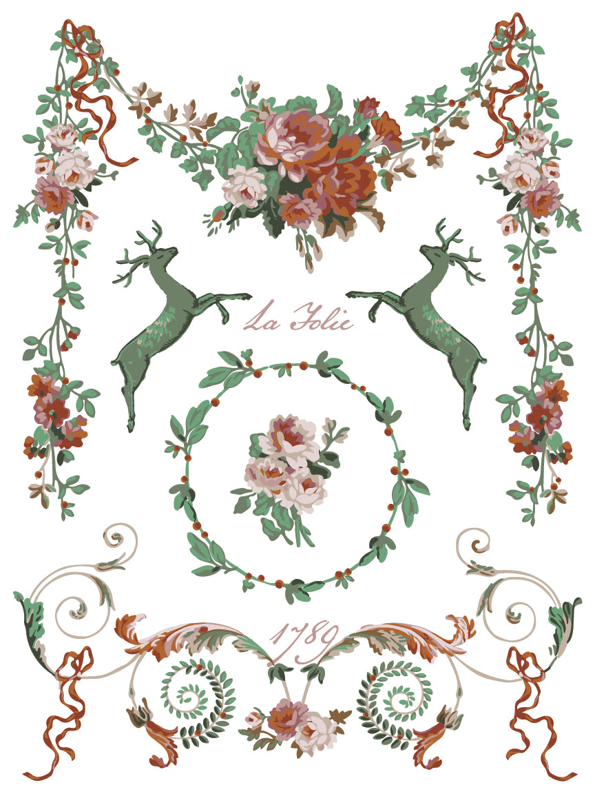 La Folie IOD Paint Inlay 12x16 Pad™- Iron Orchid Designs