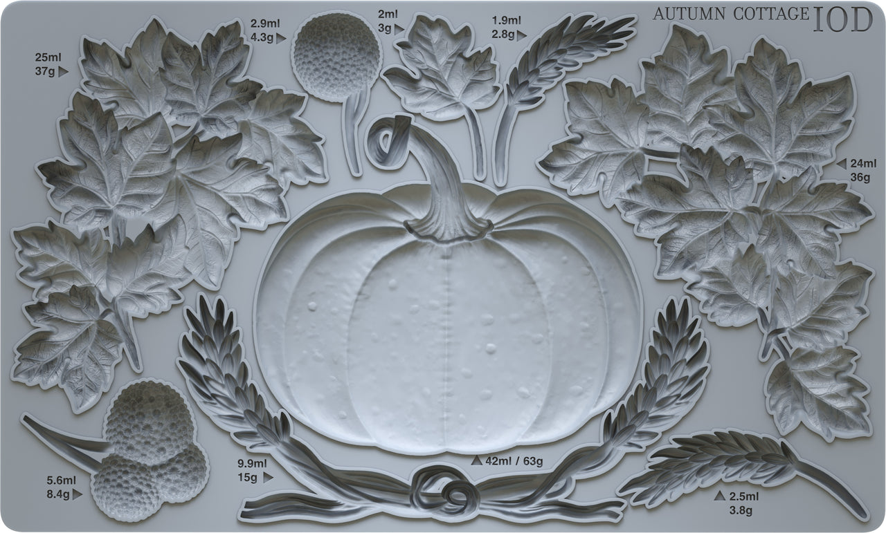 Autumn Cottage 6"x10" - IOD Decor Mould™ - Iron Orchid Designs