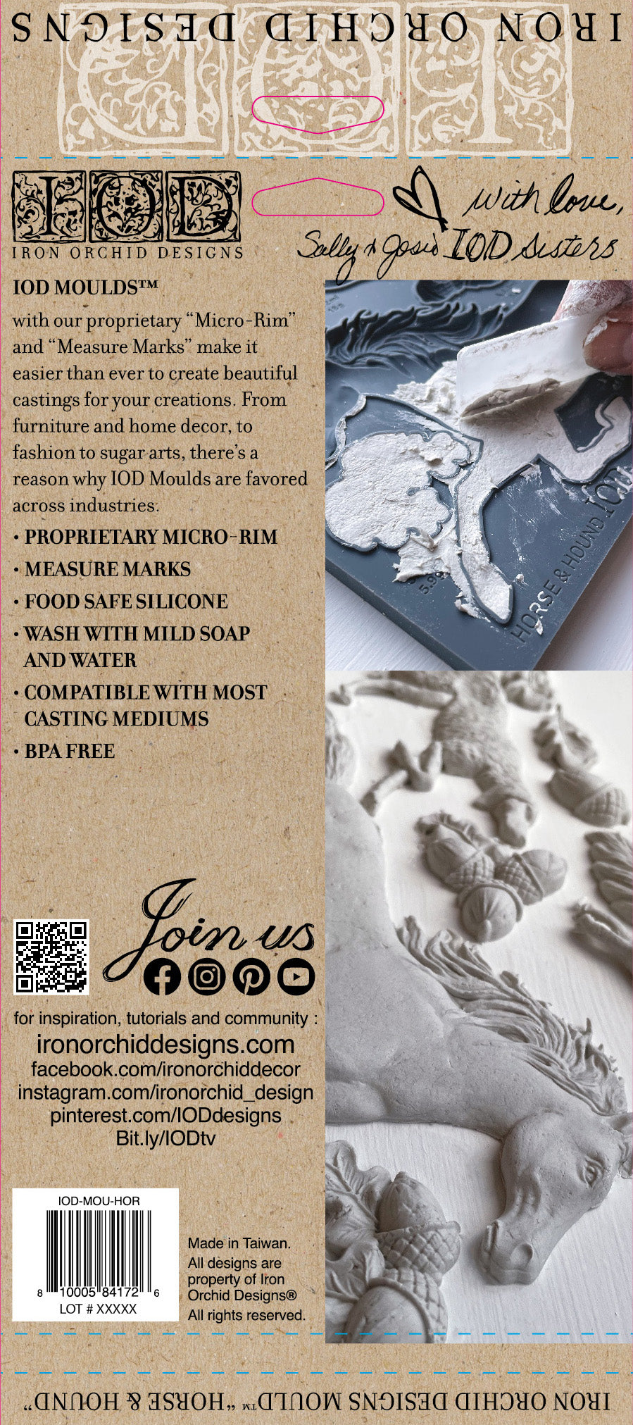 Horse & Hound 6"x10" - IOD Decor Mould™ - Iron Orchid Designs