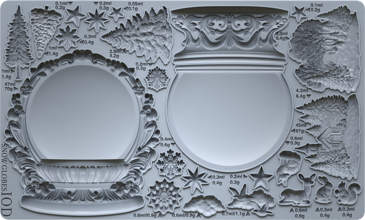 Snow Globes 6x10 IOD Mould™- Iron Orchid Designs