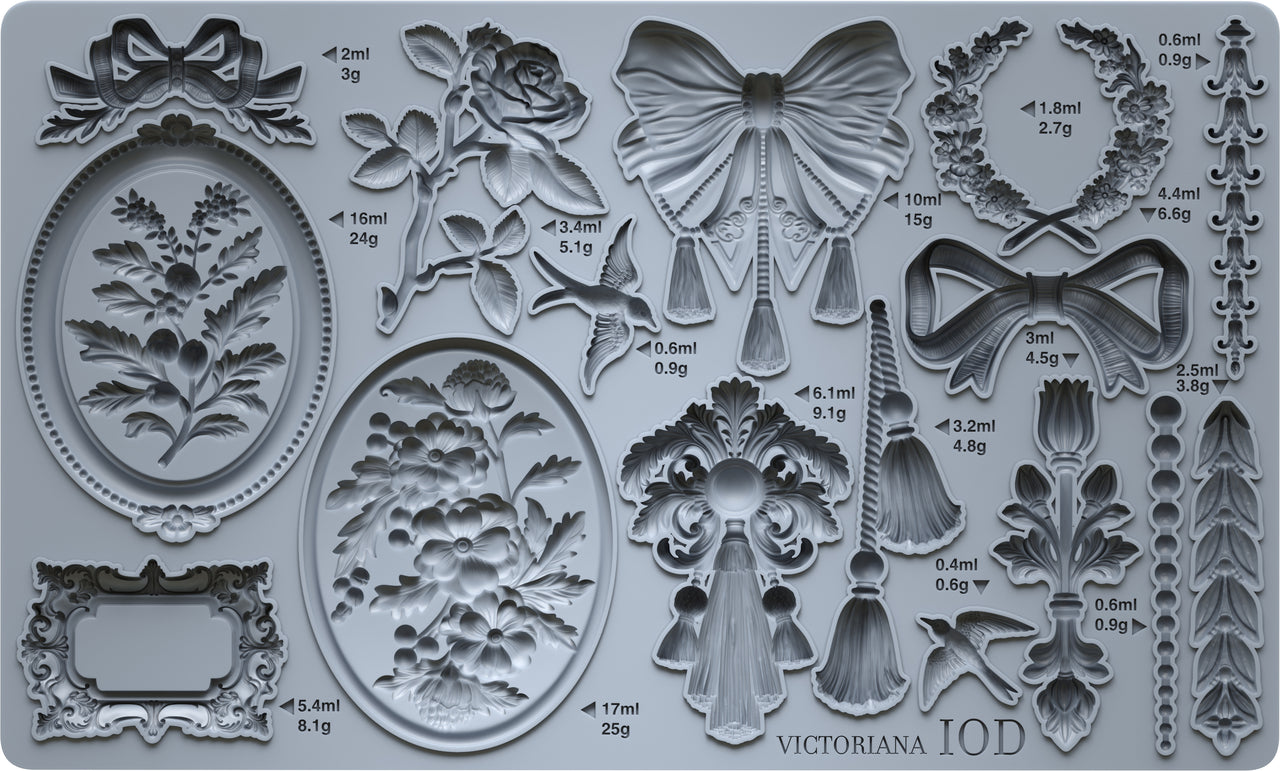 Victoriana 6x10 IOD Mould™ - Iron Orchid Designs