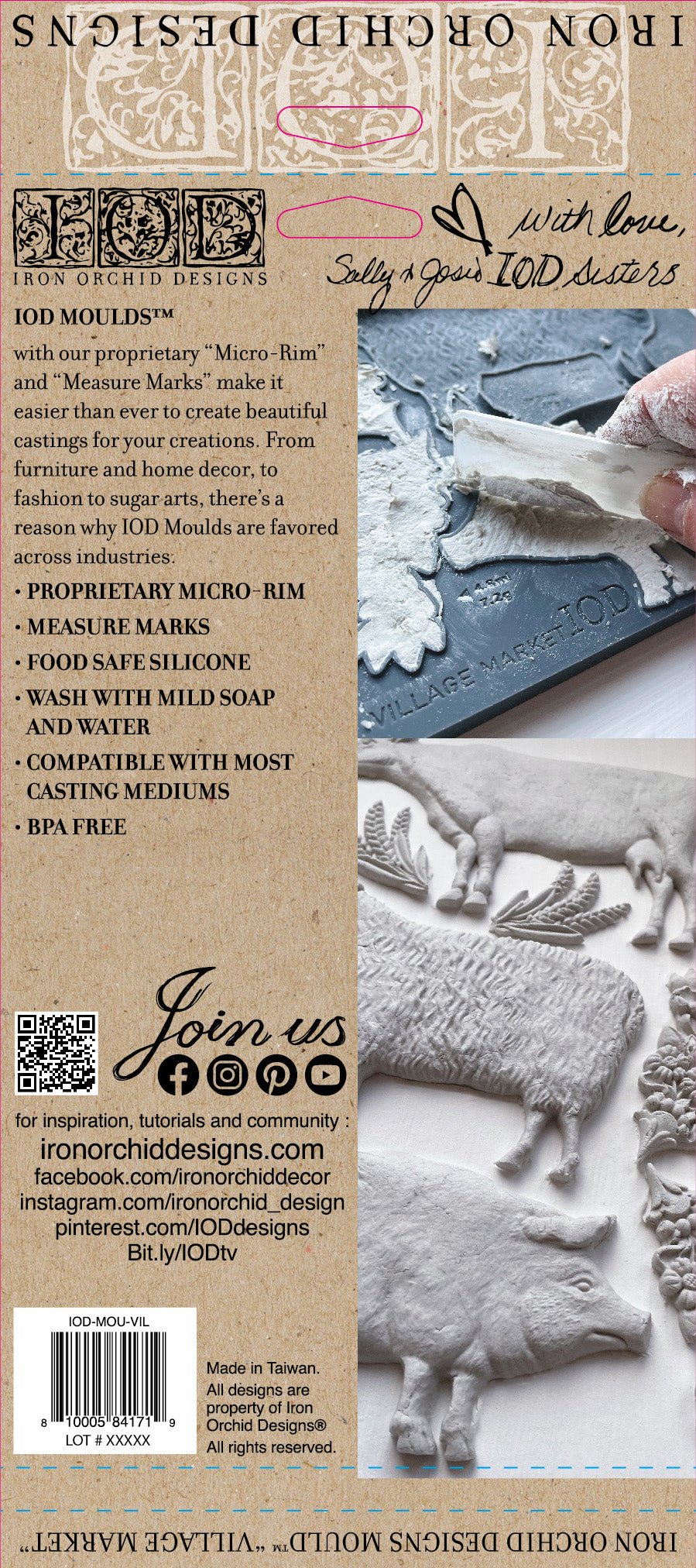 Village Market 6"x10" - IOD Decor Mould™ - Iron Orchid Designs