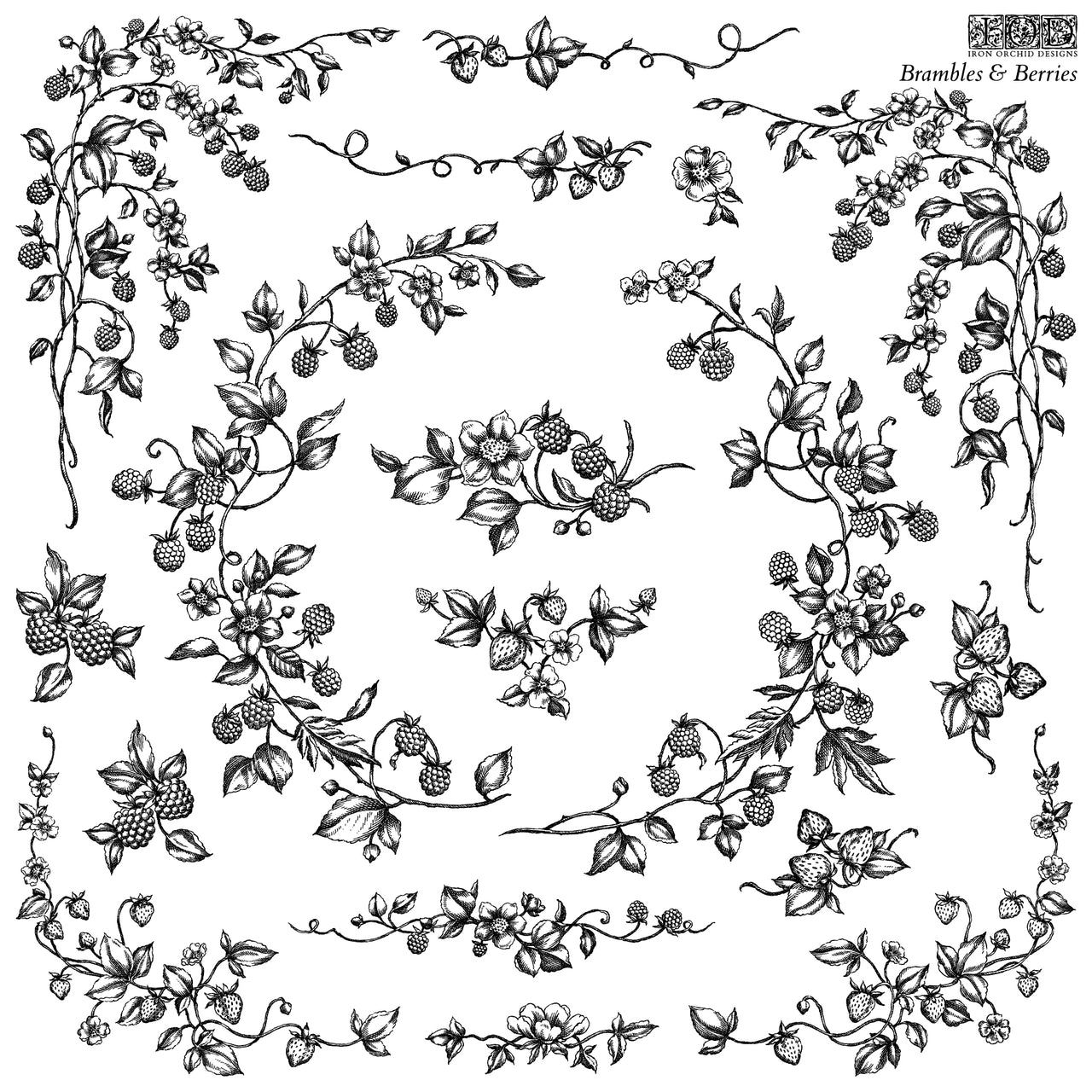 Brambles & Berries 12x12 Decor Stamp™