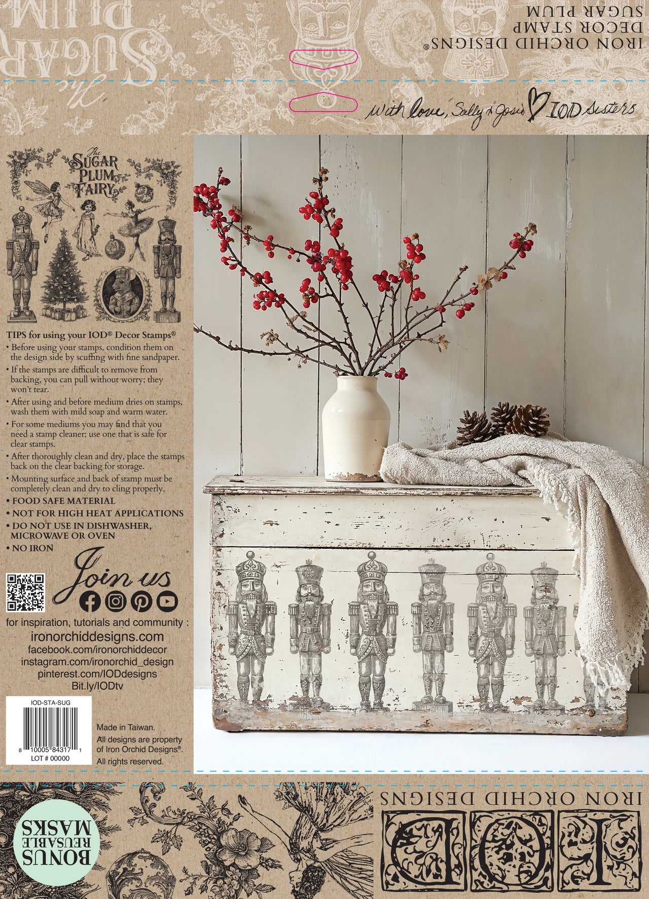 Sugar Plum 12x12 IOD Stamp™
