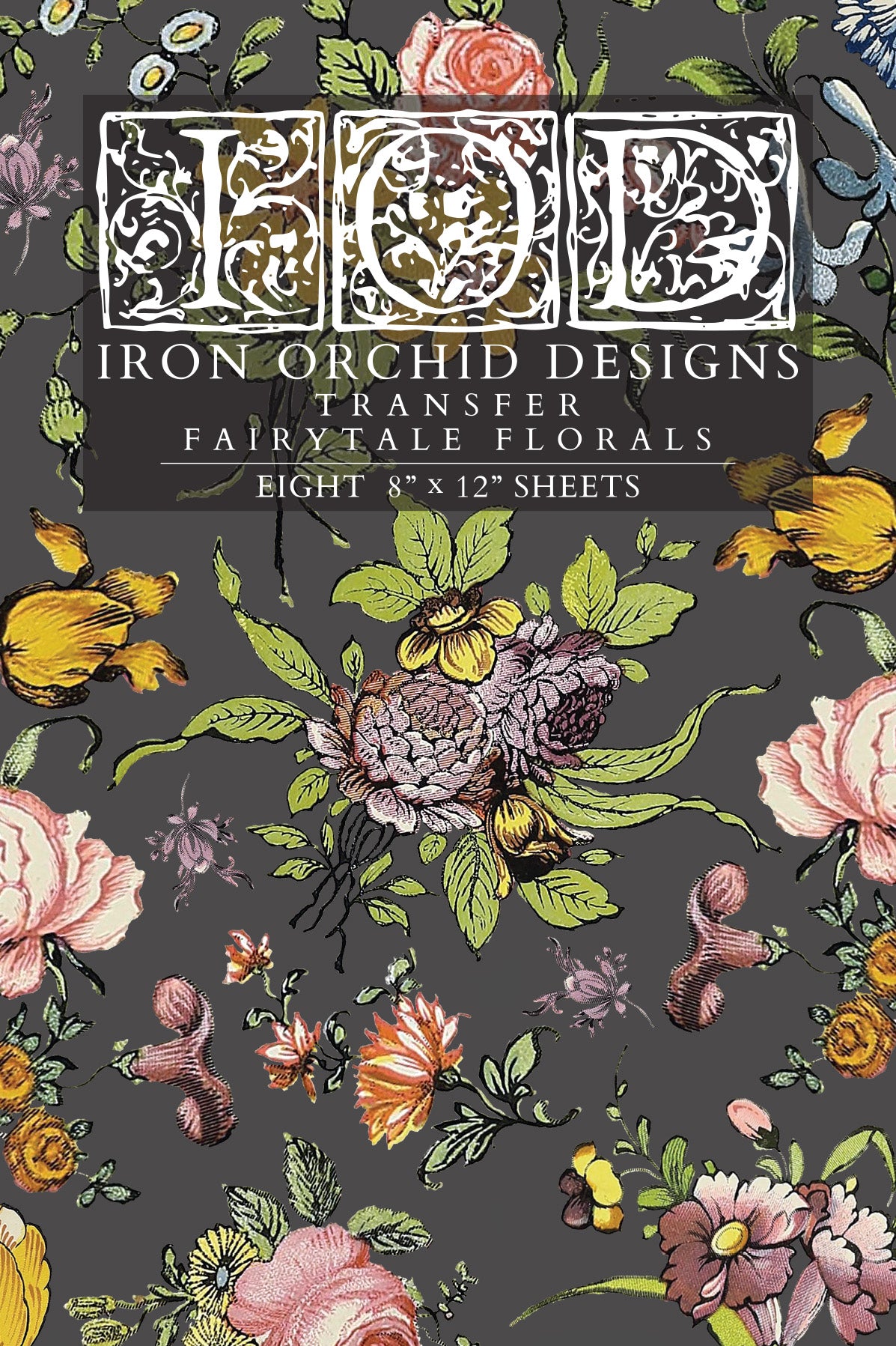 Fairytale Florals IOD Transfer 8x12 Pad™-Iron Orchid Designs