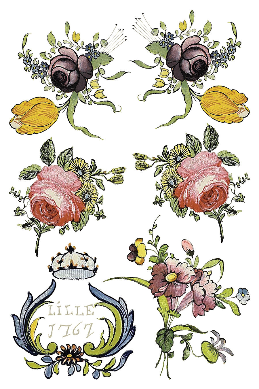 Fairytale Florals IOD Transfer 8x12 Pad™-Iron Orchid Designs