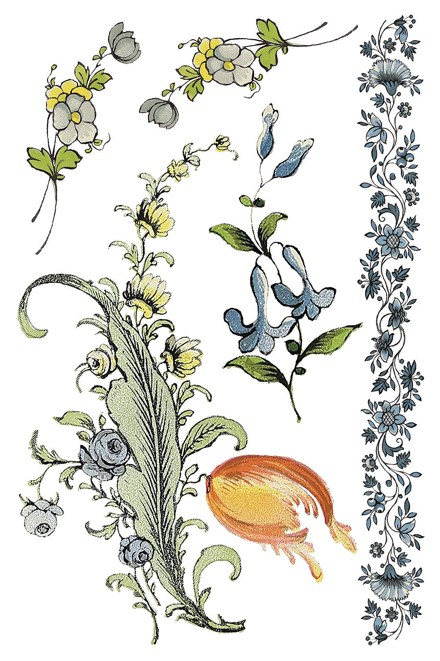 Fairytale Florals IOD Transfer 8x12 Pad™-Iron Orchid Designs