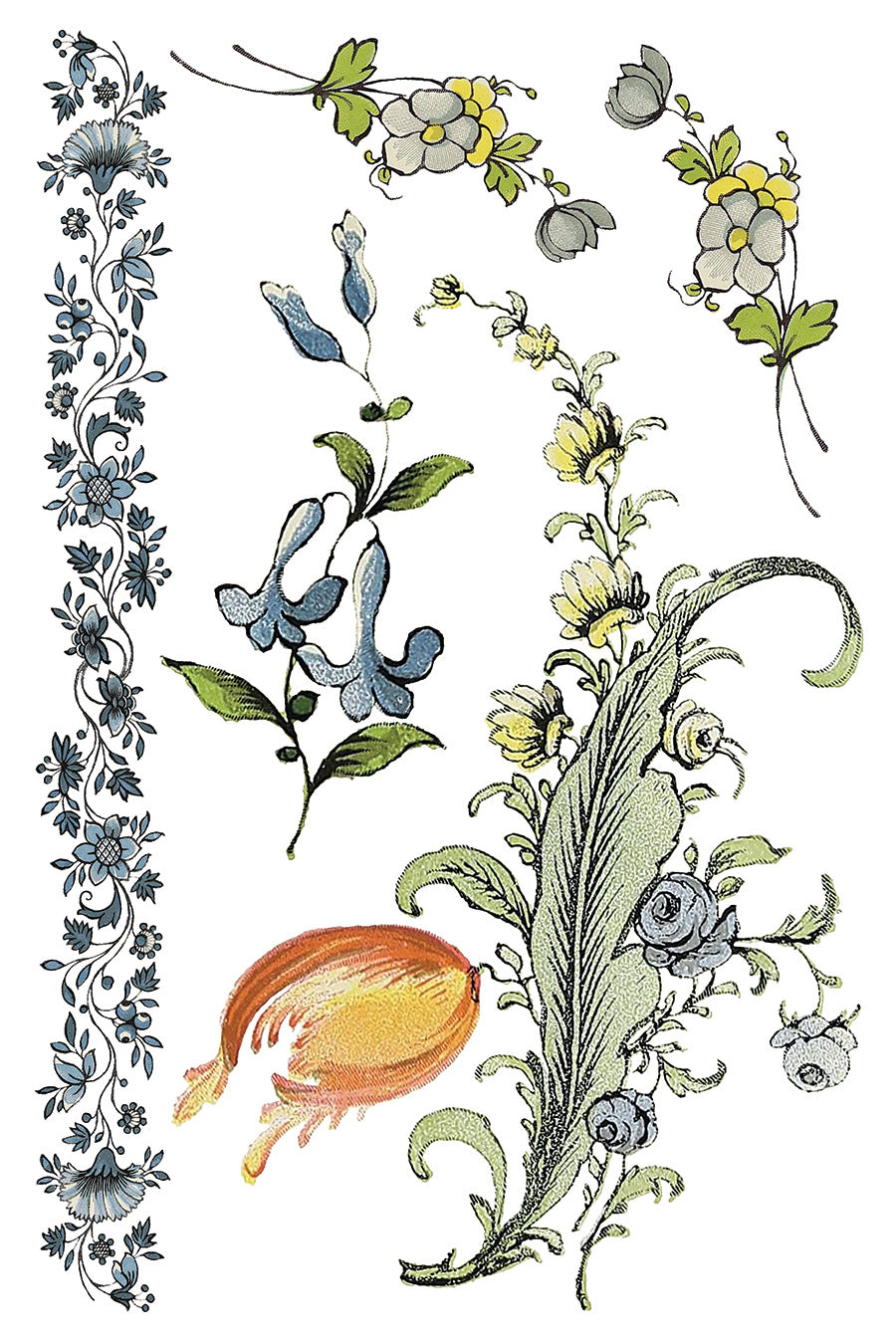 Fairytale Florals IOD Transfer 8x12 Pad™-Iron Orchid Designs