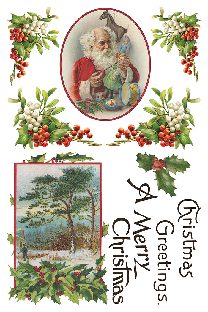 Christmas Joy IOD Transfer 8x12 Pad™-Iron Orchid Designs