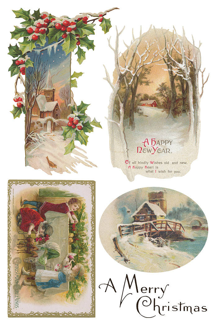 Christmas Joy IOD Transfer 8x12 Pad™-Iron Orchid Designs