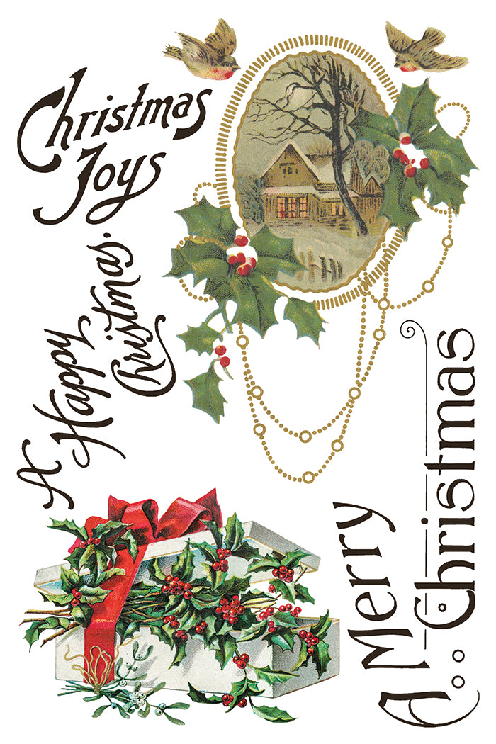Christmas Joy IOD Transfer 8x12 Pad™-Iron Orchid Designs